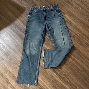 Zara Blue Flare & Wide Leg Jeans